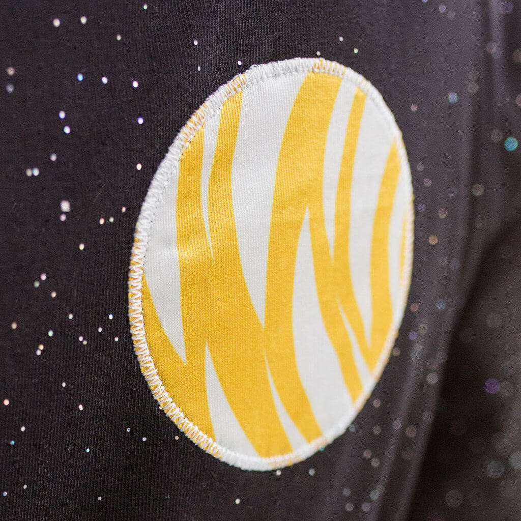 Princess Awesome & Boy Wonder Solar System Busy Dress — detail shot 8