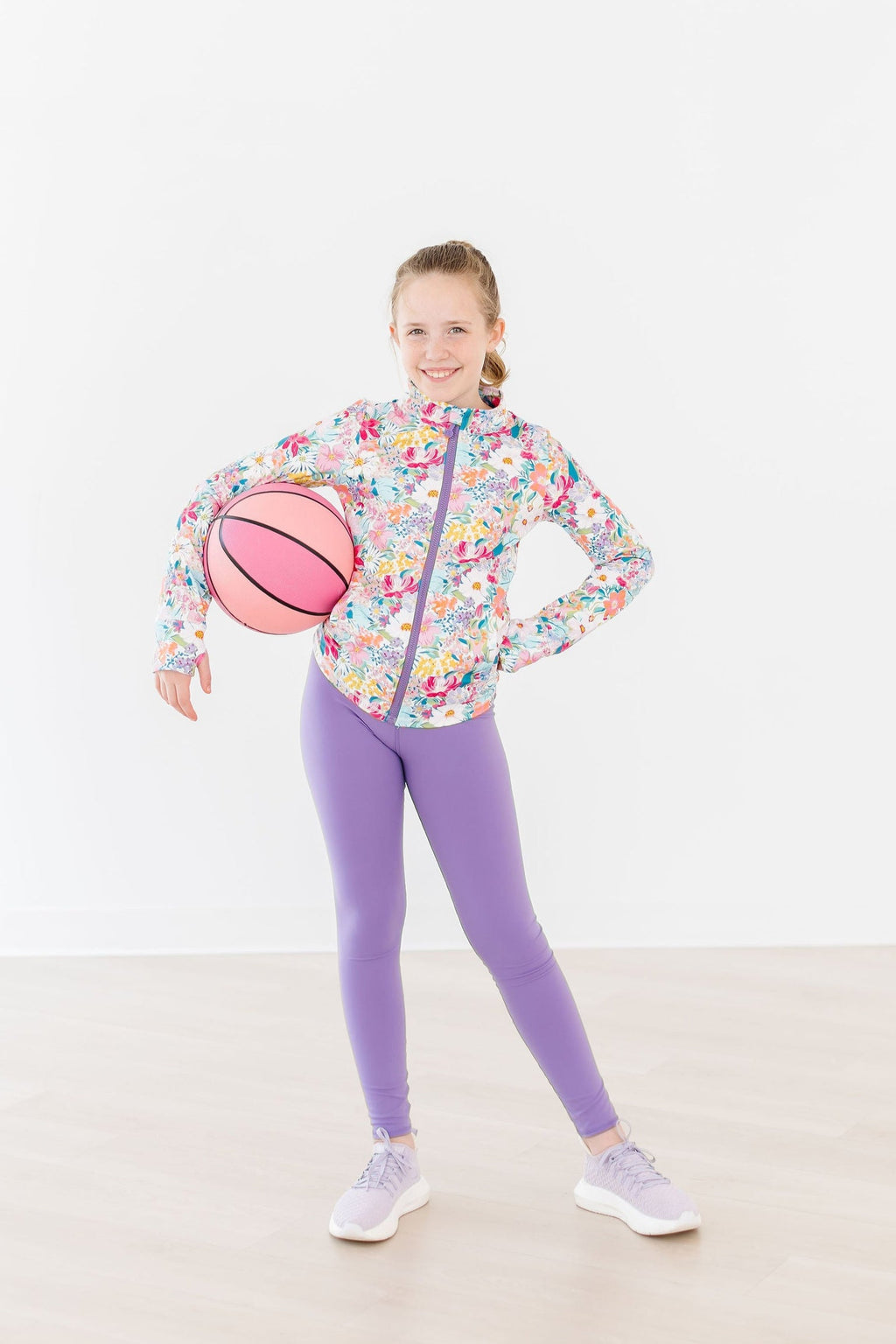 Mila & Rose ® SALE Playful Purple Active Legging — lifestyle context
