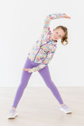 Mila & Rose ® SALE Playful Purple Active Legging — main product shot