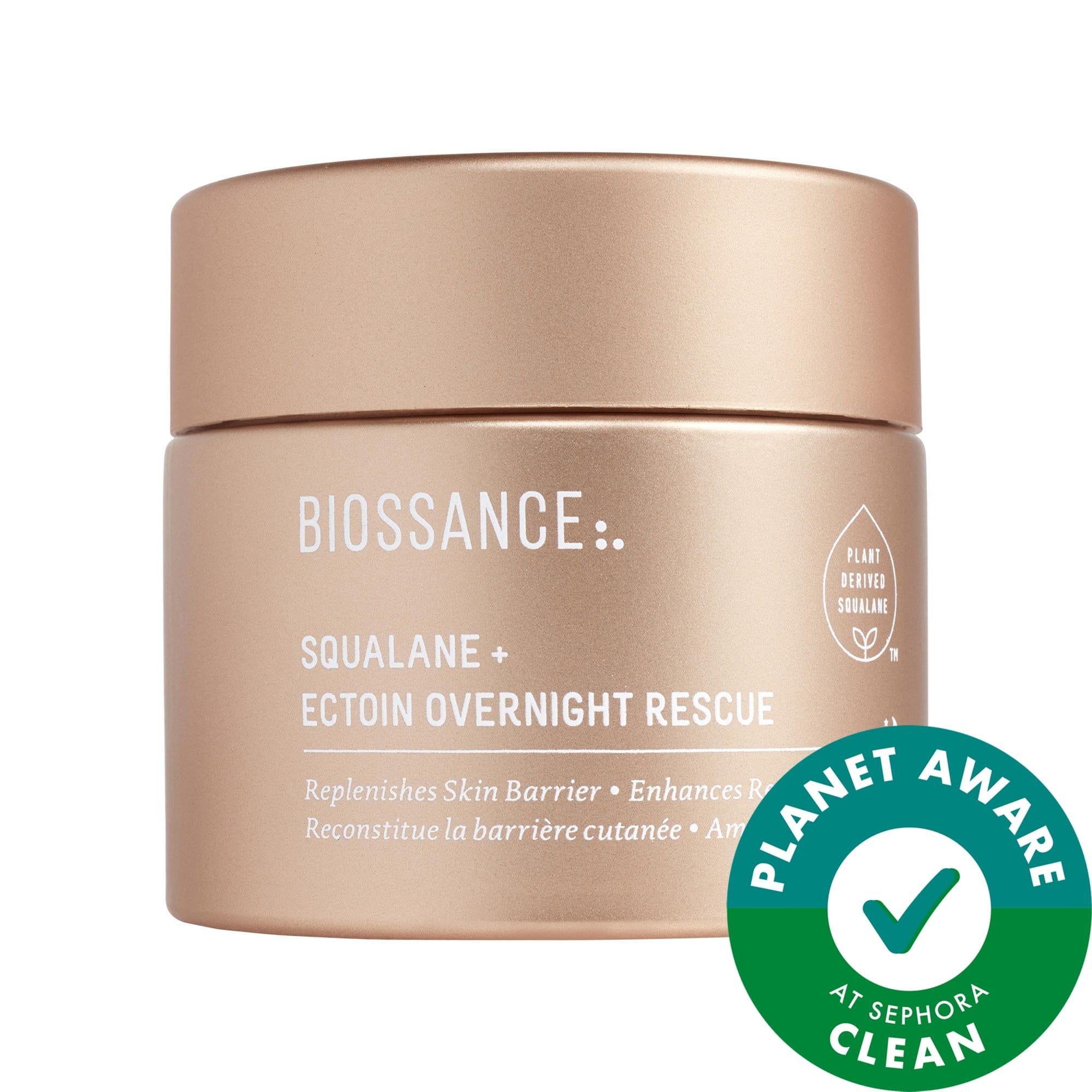 Ectoin Overnight Rescue: Deep Repair Night Moisturizer with Squalane - Vegan, Cruelty-Free, & Intense Hydration for Dry, Aging Skin