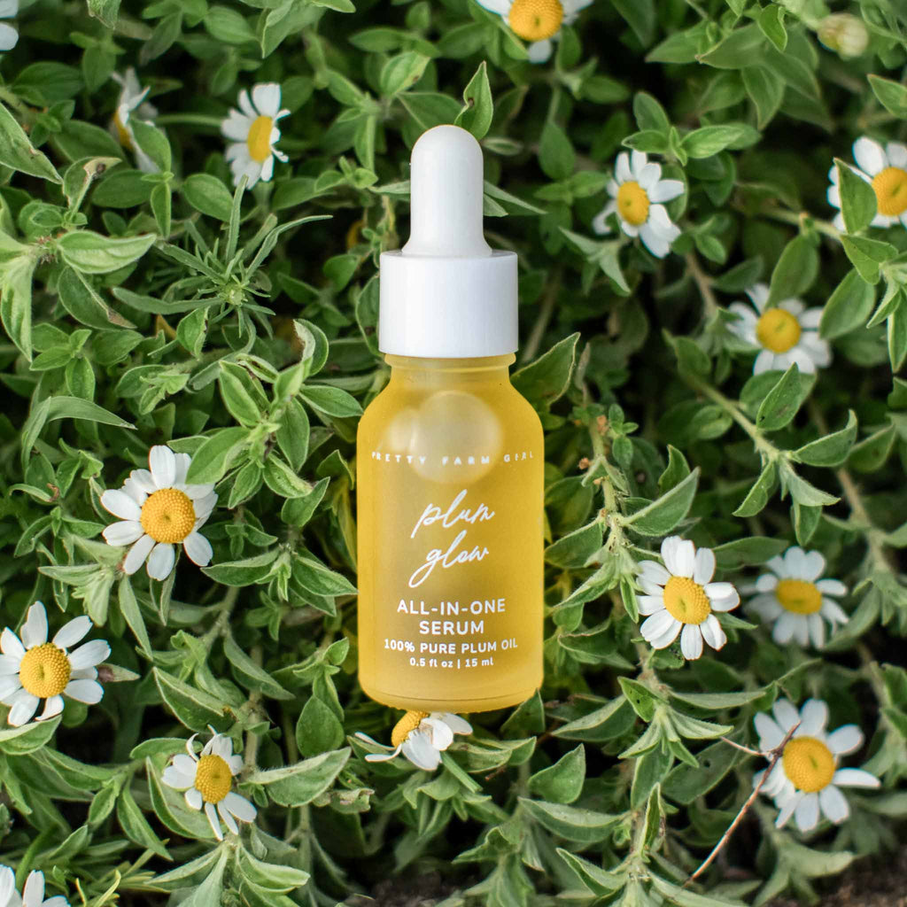 Pretty farm girl Plum Glow Multipurpose Face Serum | 100% Pure Plum Oil — main product shot