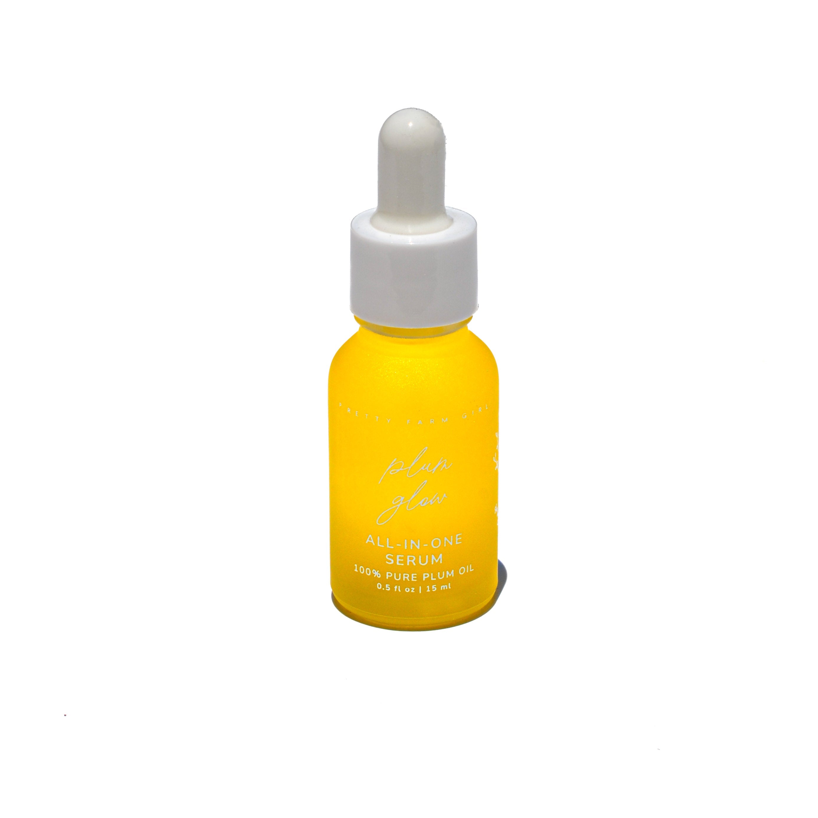 Pretty farm girl Plum Glow Multipurpose Face Serum | 100% Pure Plum Oil — back view