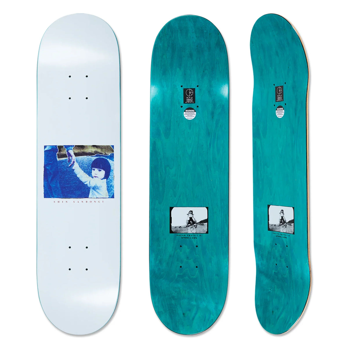 Polar Shin Sanbongi Hold On Deck - 8.5" by Skates USA