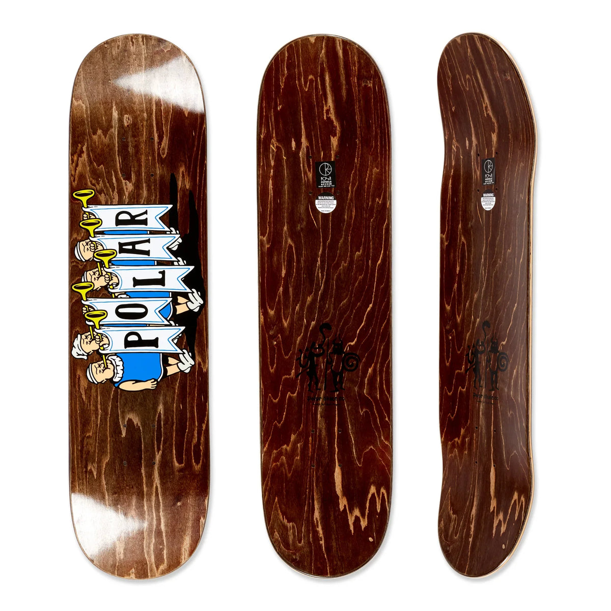 Polar Team Trumpets Skateboard Deck - 8.5" Short by Skates USA