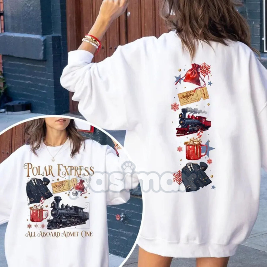 Pasimax Polar Express Believe Double-Sided Sweatshirt — main product shot