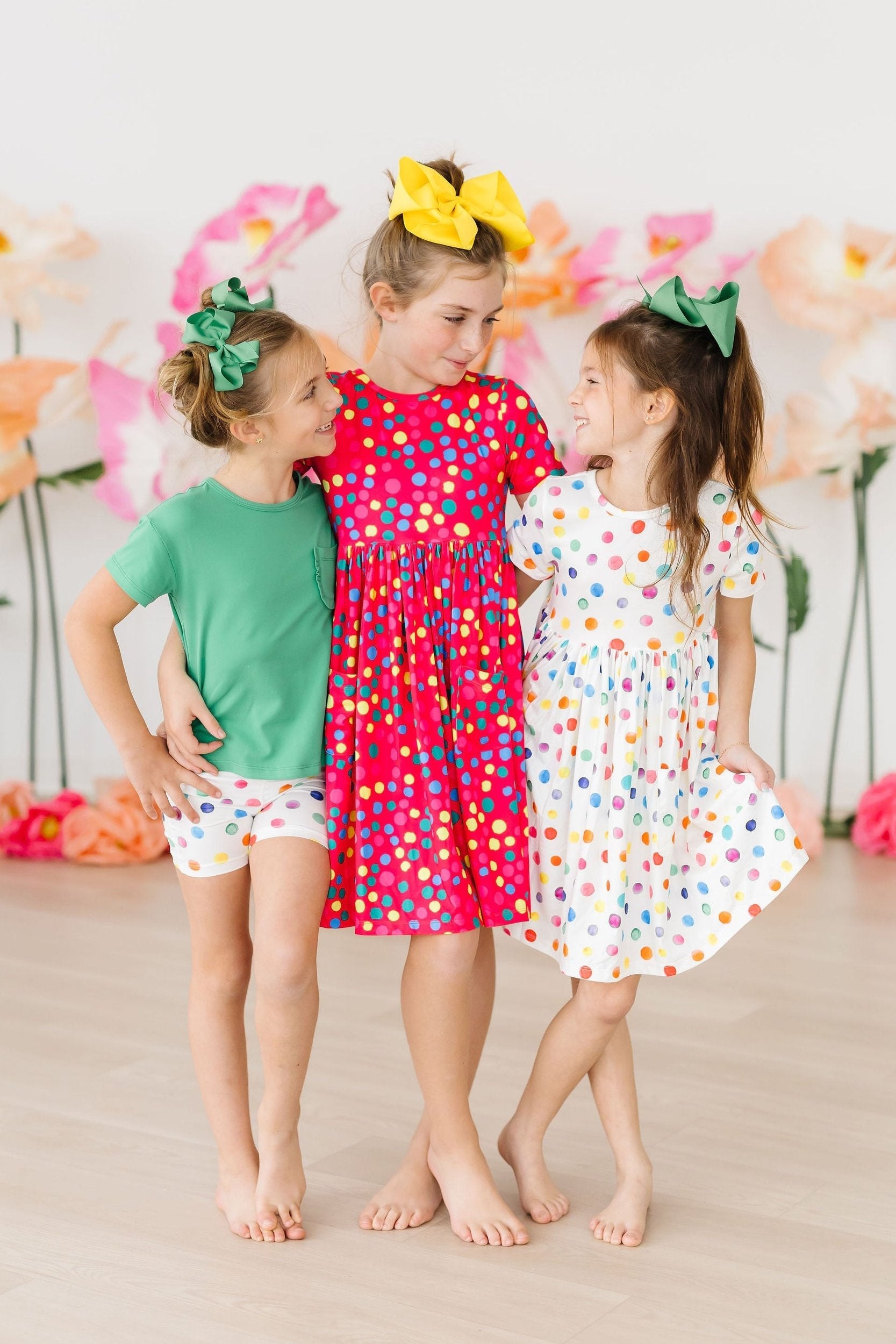 Mila & Rose ® Polka Dot Party S/S Pocket Twirl Dress — lifestyle context