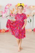 Mila & Rose ® Polka Dot Party S/S Pocket Twirl Dress — main product shot
