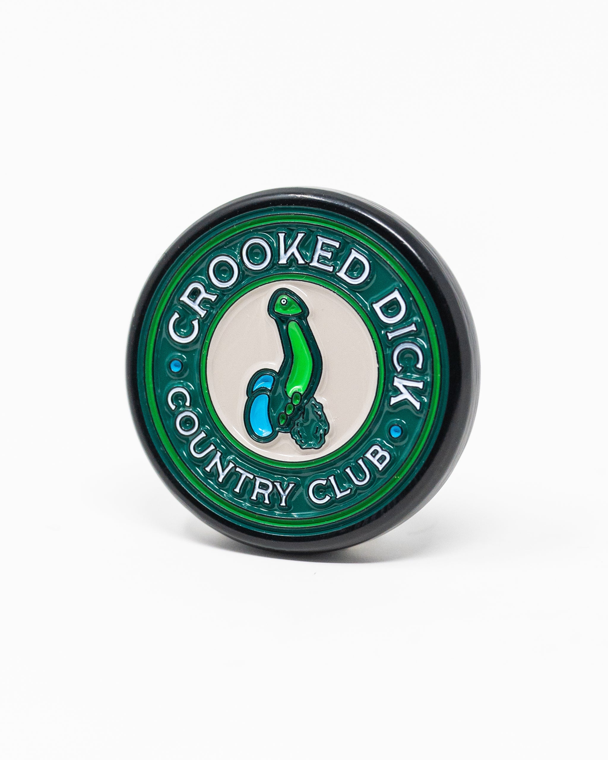 Pins and Aces Pop Out Medallion Ball Marker - Crooked Dick — feature highlight