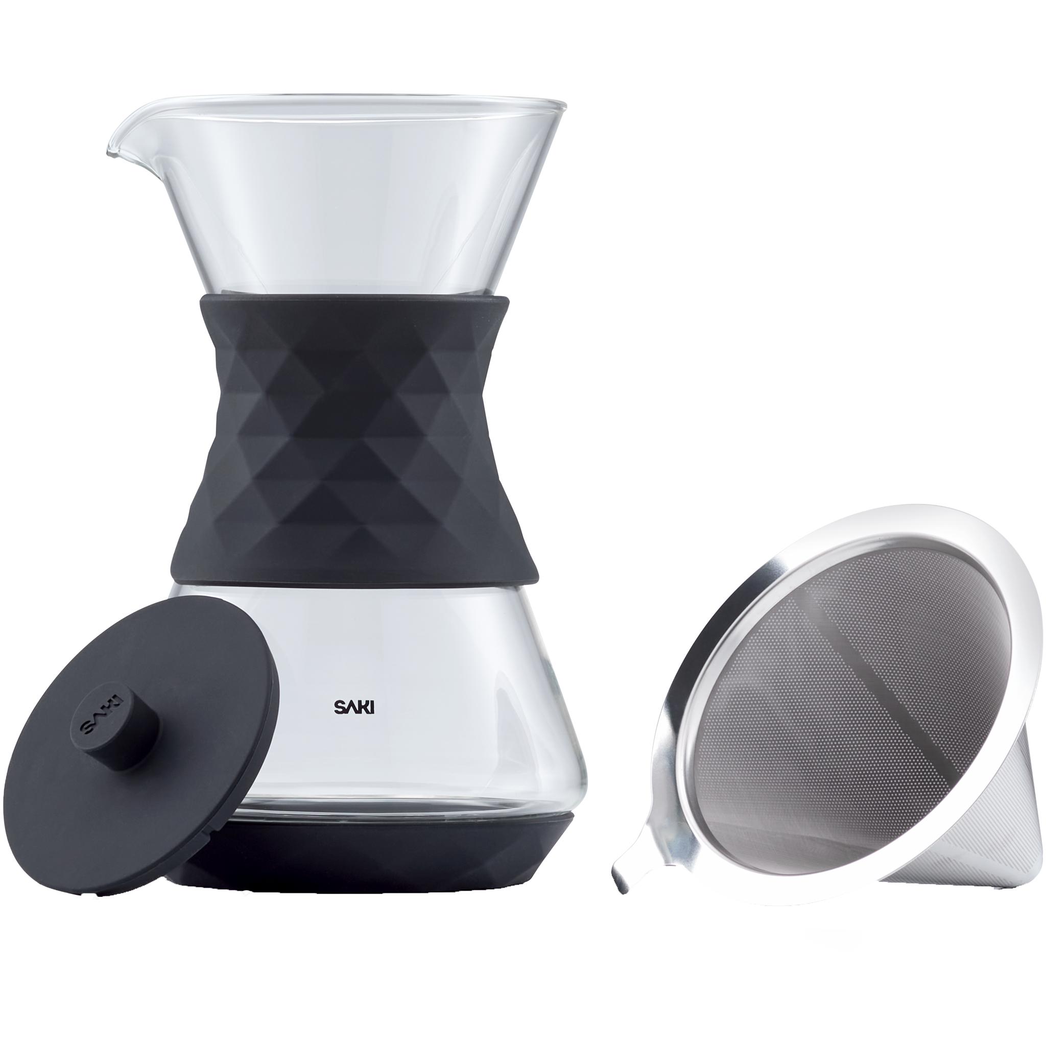 Pour-Over Glass Coffee Maker – SAKI, view 4