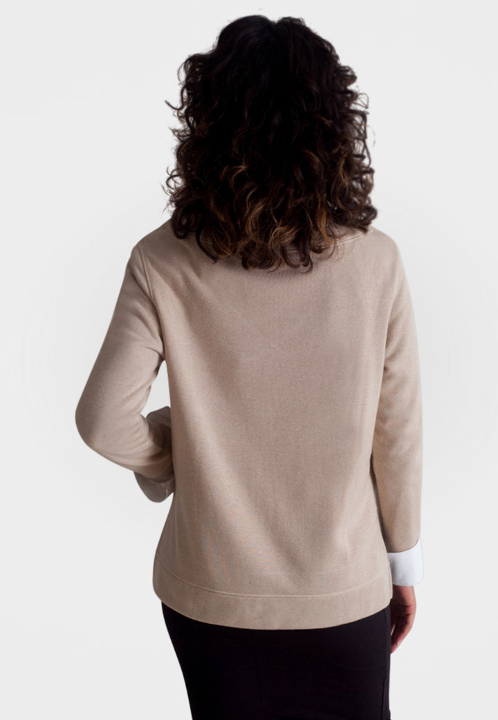 Buki Power Vee 'Sweater' Sweatshirt - Charcoal Gray — back view