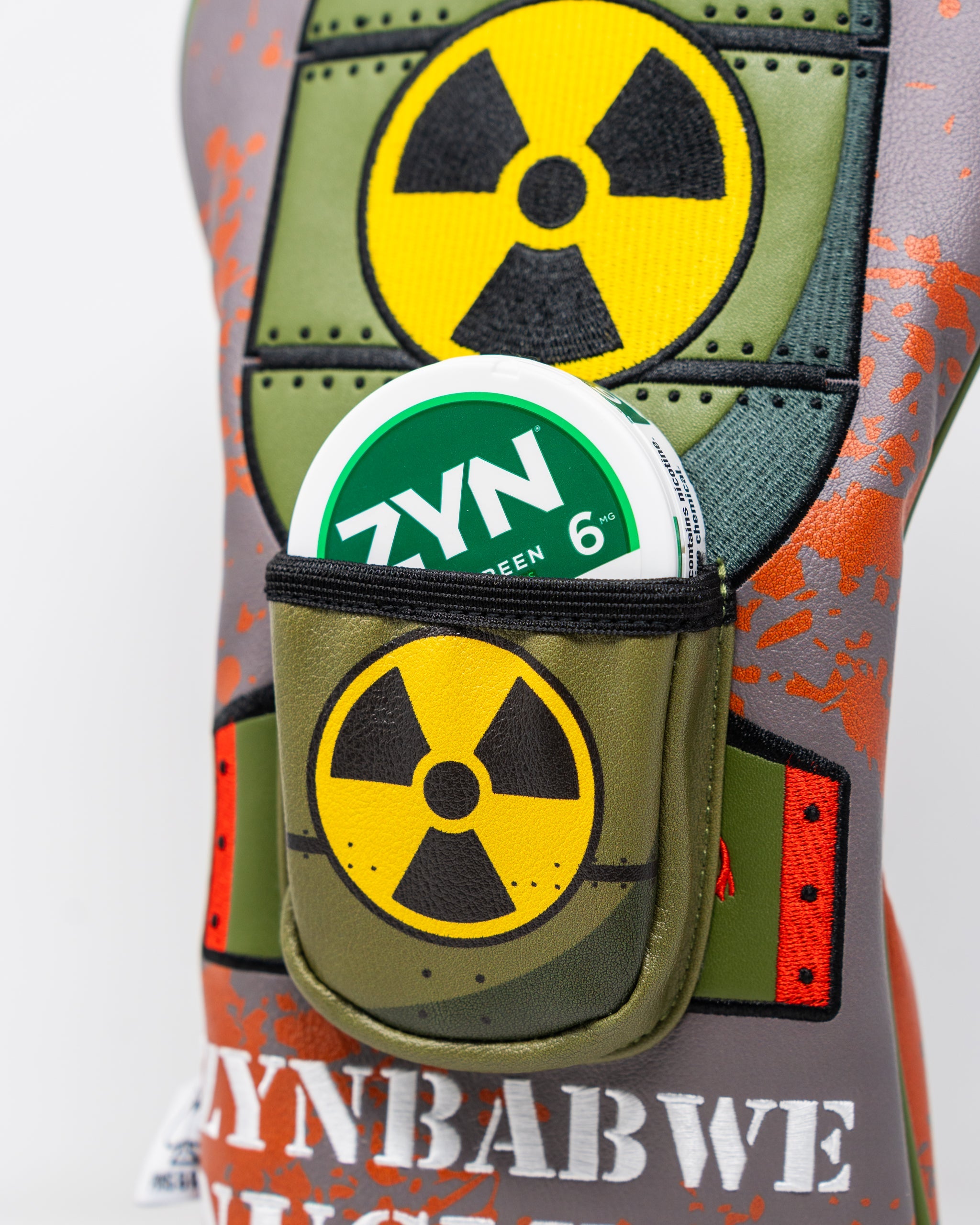 Pins and Aces Zynbabwe Nuclear Program - Driver Cover — product on model