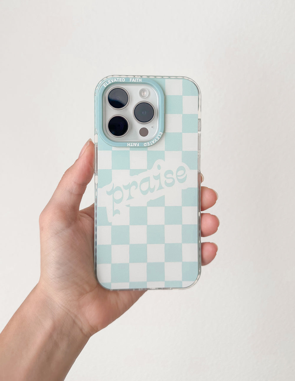 Elevated Faith Praise Phone Case — lifestyle context
