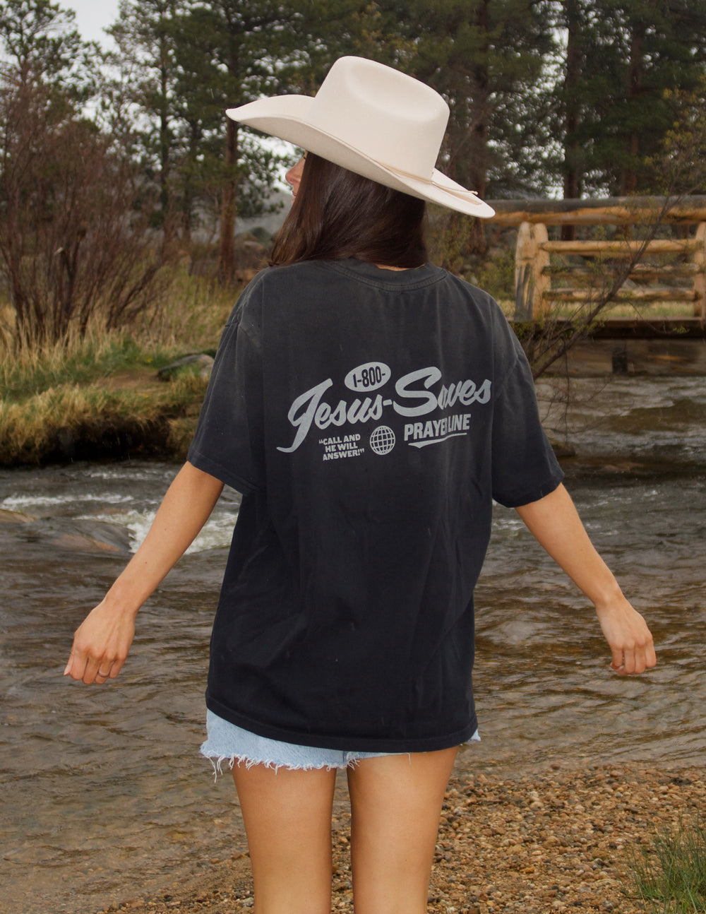 Elevated Faith Prayer Line Unisex Tee — detail shot 9