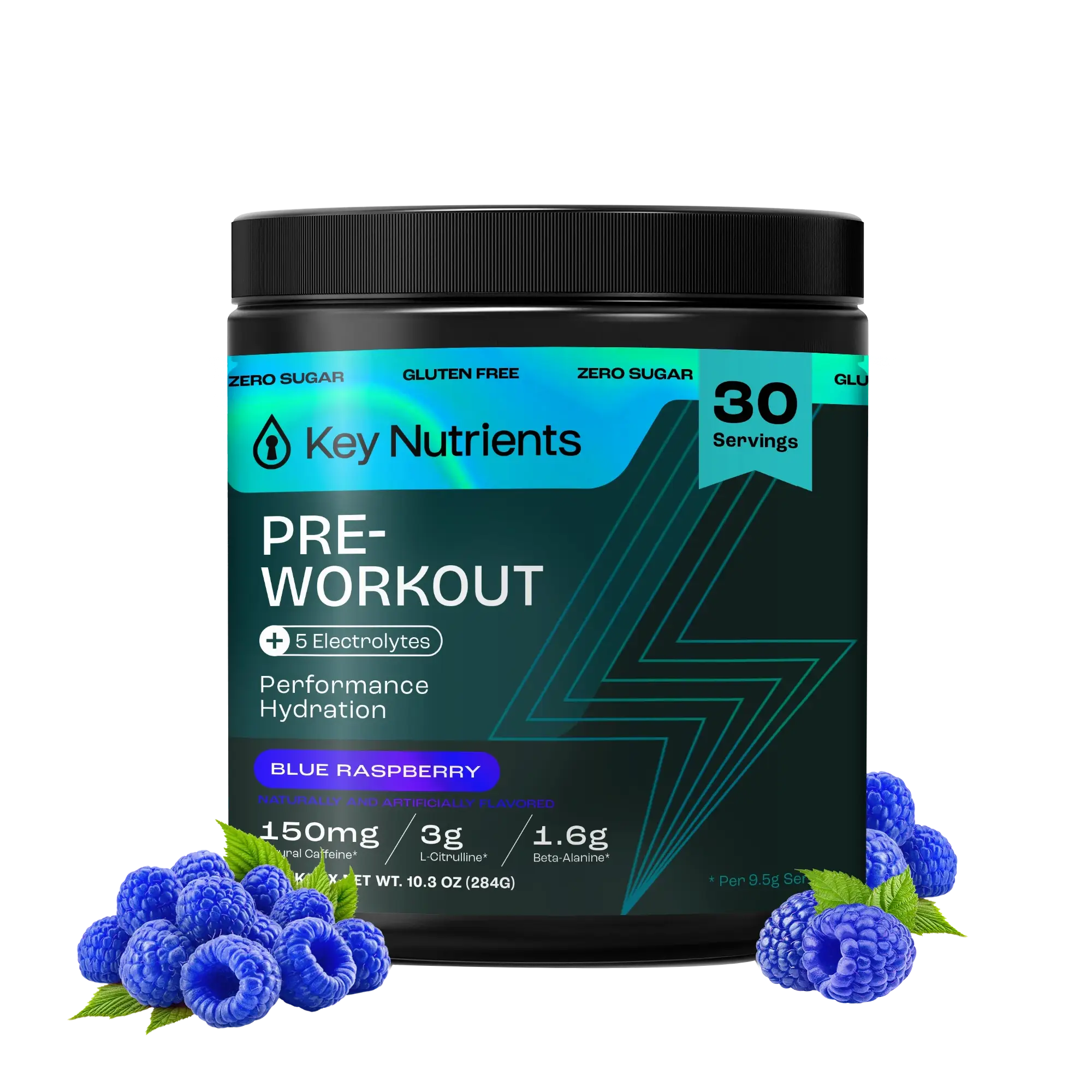 Key Nutrients Key Nutrients Pre-Workout Powder with Electrolytes — detail close-up