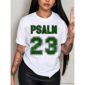 Premium Women's Psalm 23 Scripture T-Shirt