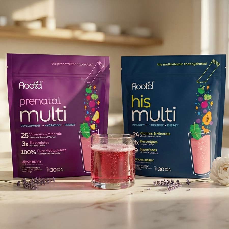 Growing Together Bundle - The Hydrating Multivitamin - For Future Mom & Dad by Root'd
