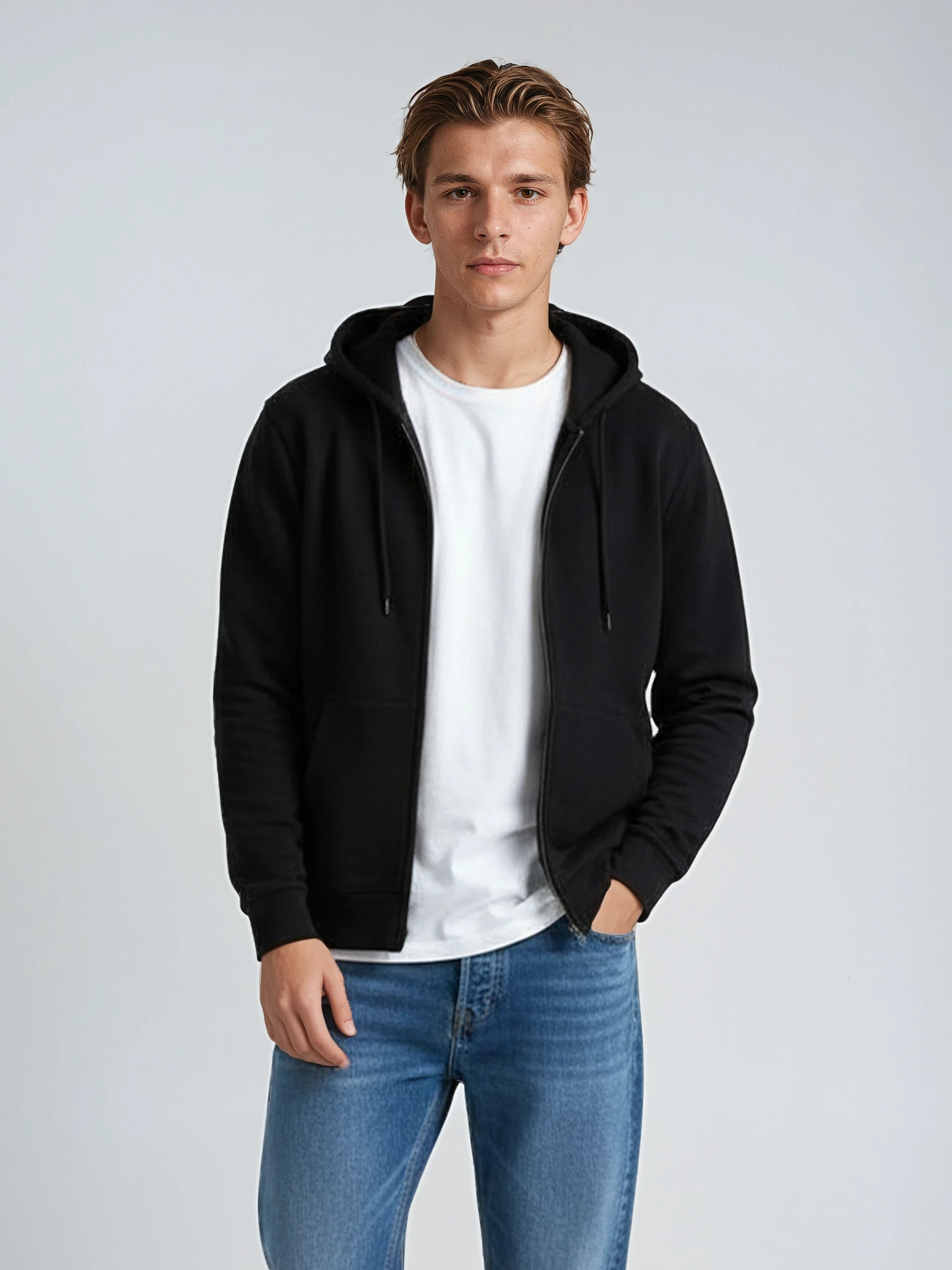 Zip Hoodie Midweight P2008 – SpectraUSA, view 2
