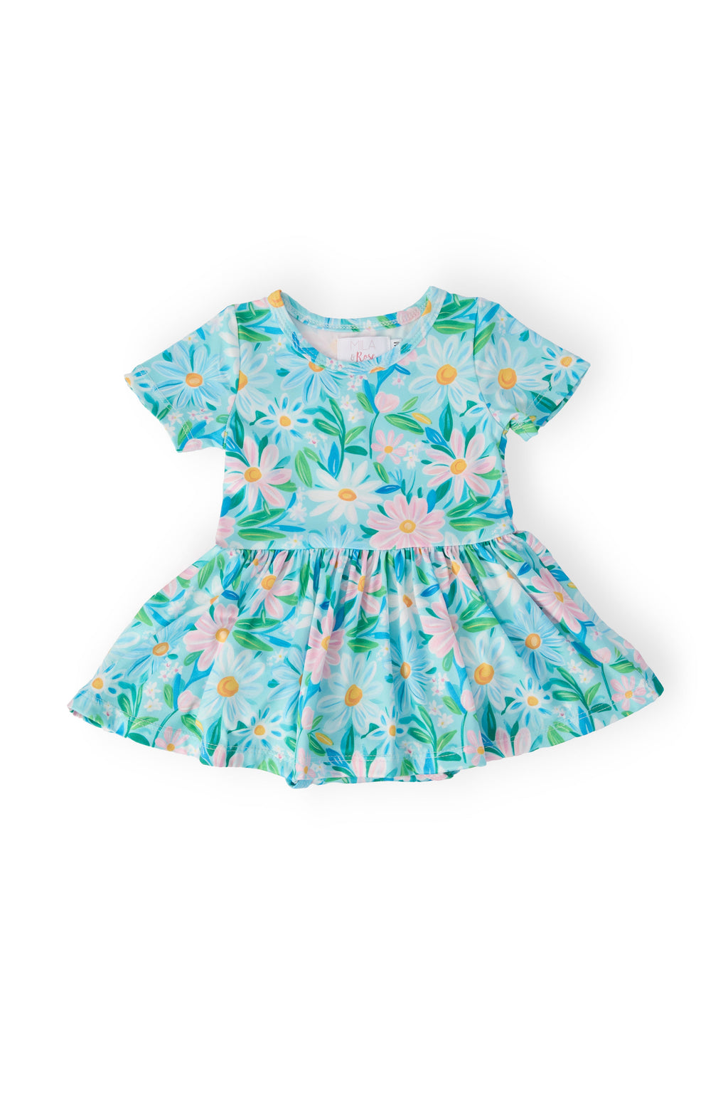 Mila & Rose ® Preppy Daisies S/S Twirl Bodysuit — main product shot