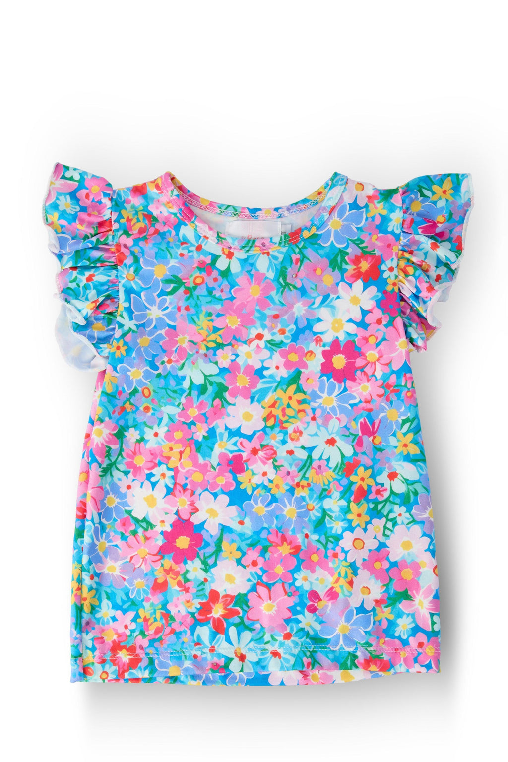 Mila & Rose ® Preppy Floral S/S Ruffle Tee — main product shot