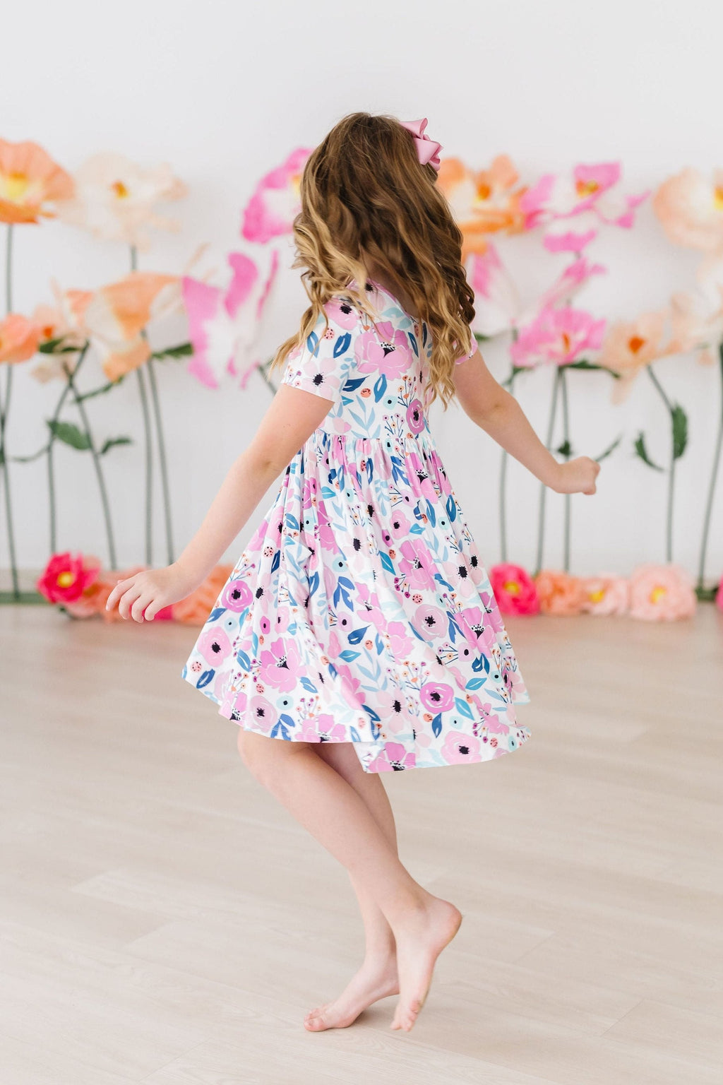 Mila & Rose ® Pretty in Purple S/S Pocket Twirl Dress — lifestyle context