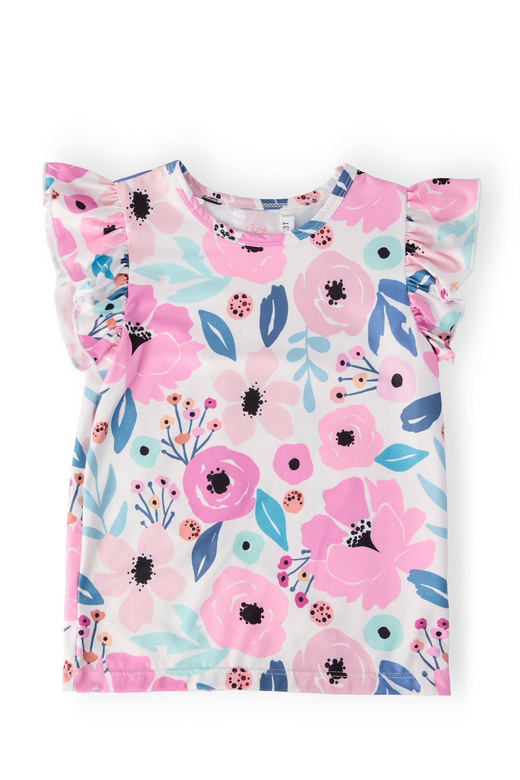 Mila & Rose ® Pretty in Purple S/S Ruffle Tee — main product shot
