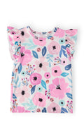 Mila & Rose ® Pretty in Purple S/S Ruffle Tee — main product shot