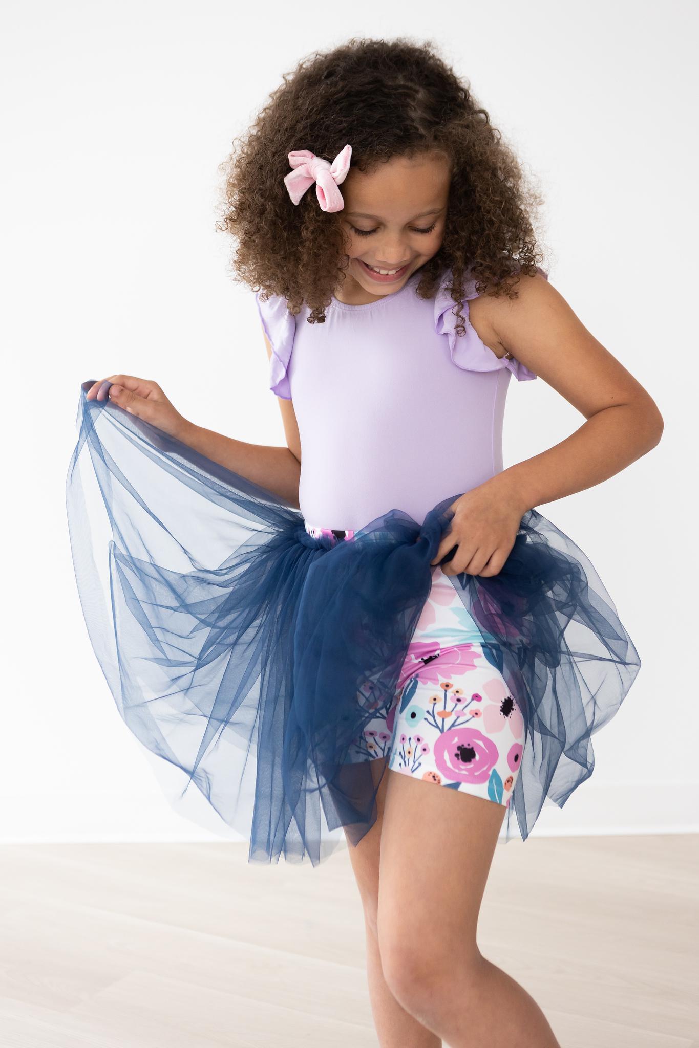 Mila & Rose ® Pretty in Purple Tutu Shorts — detail close-up