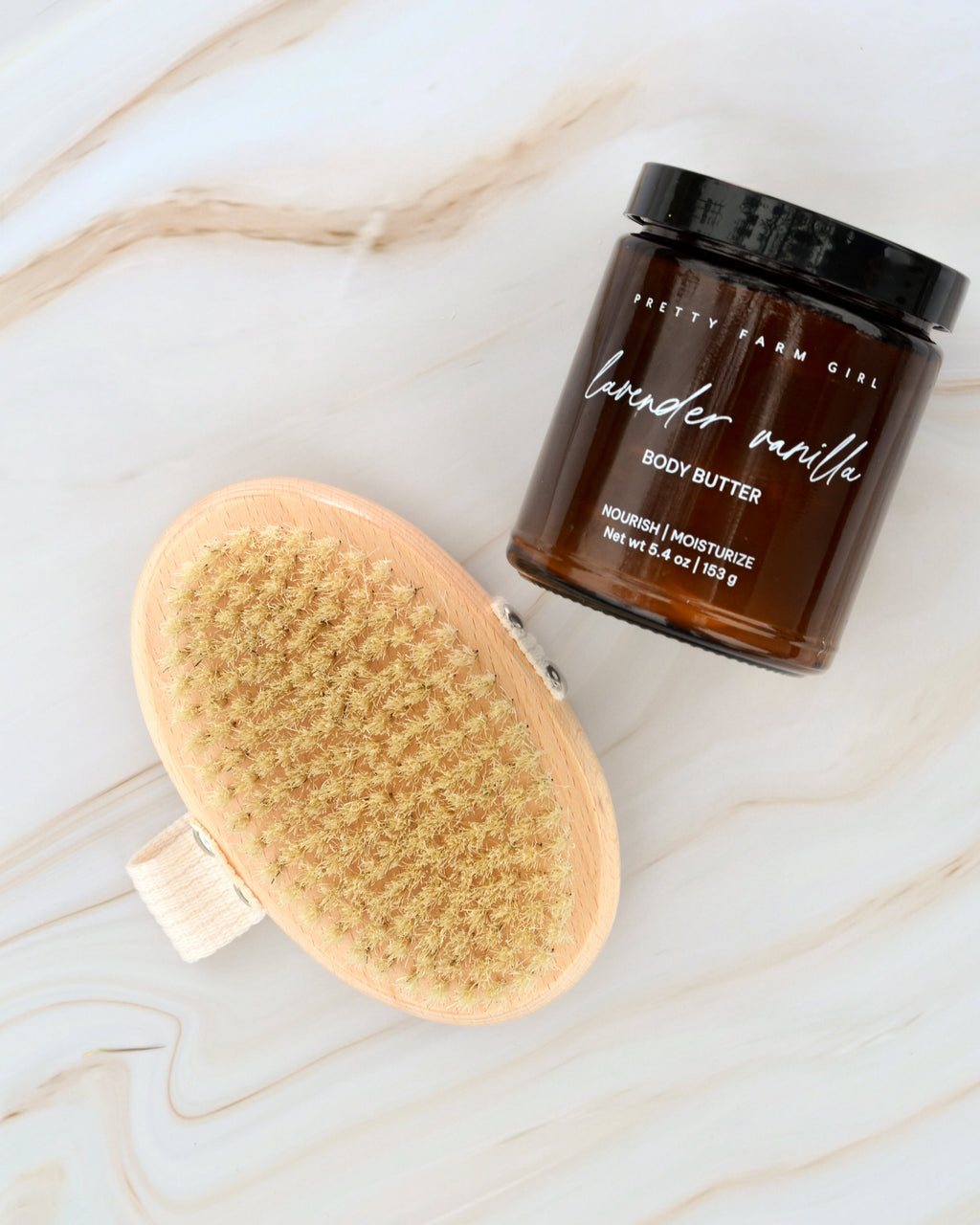 Pretty farm girl Lavender Vanilla Bean Tallow Body Butter — side view