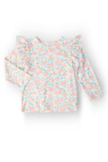 Mila & Rose ® Pretty Pumpkins L/S Ruffle Tee — main product shot