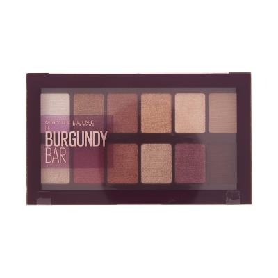 Maybelline New York The Burgundy Bar Eyeshadow Palette - 12 Versatile Burgundy and Bronze Shades for Multiple Eye Makeup Looks