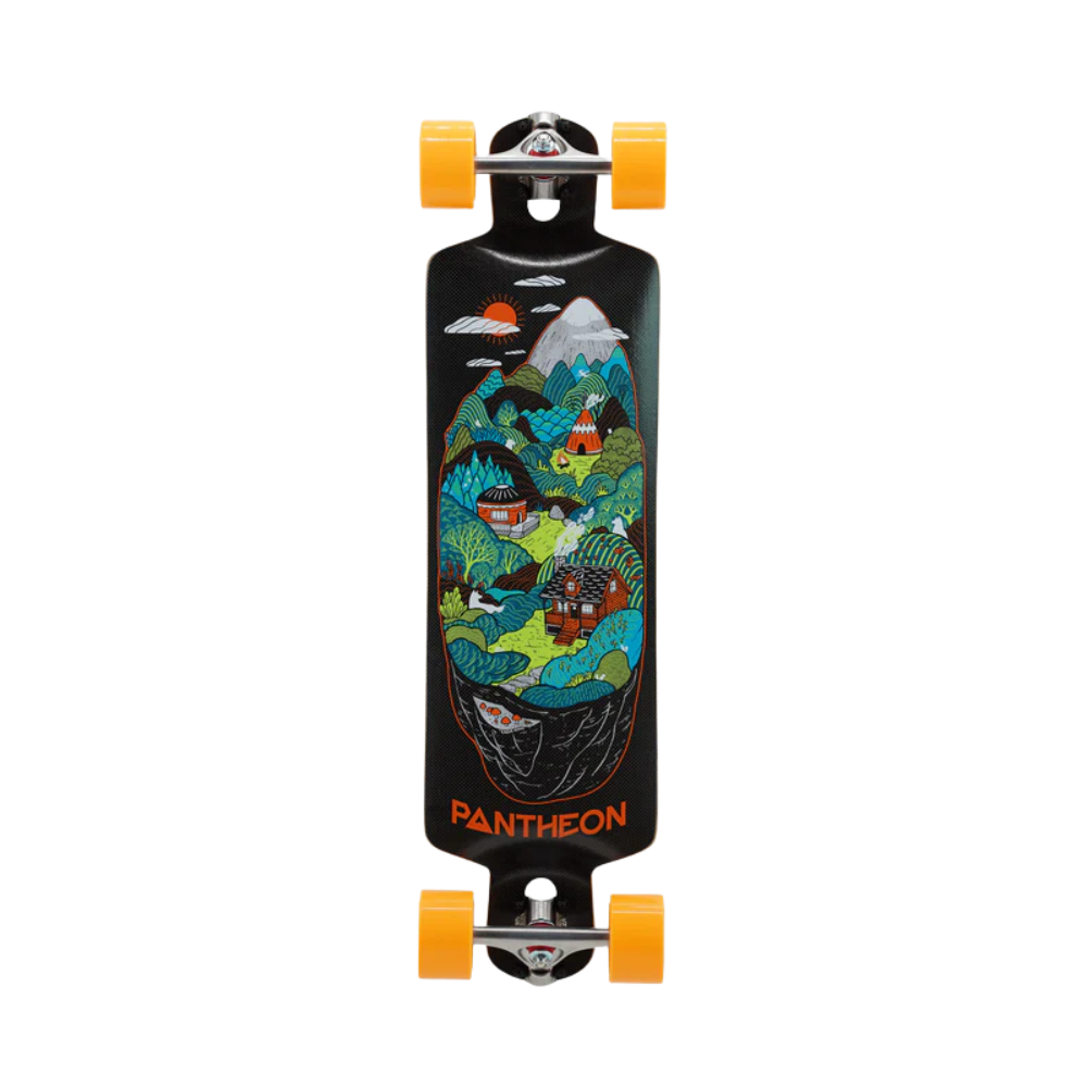 Pantheon CARBON Trip “Indian Hills” Longboard Complete - 33.25" by Skates USA