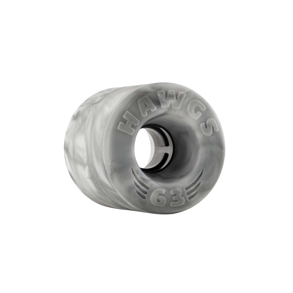 Hawgs Doozies Wheels 63mm 78a - Grey/White Swirl (Set of 4) by Skates USA