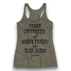 Proud Supporter of Muddy Trucks and Blue Jeans Tank Top