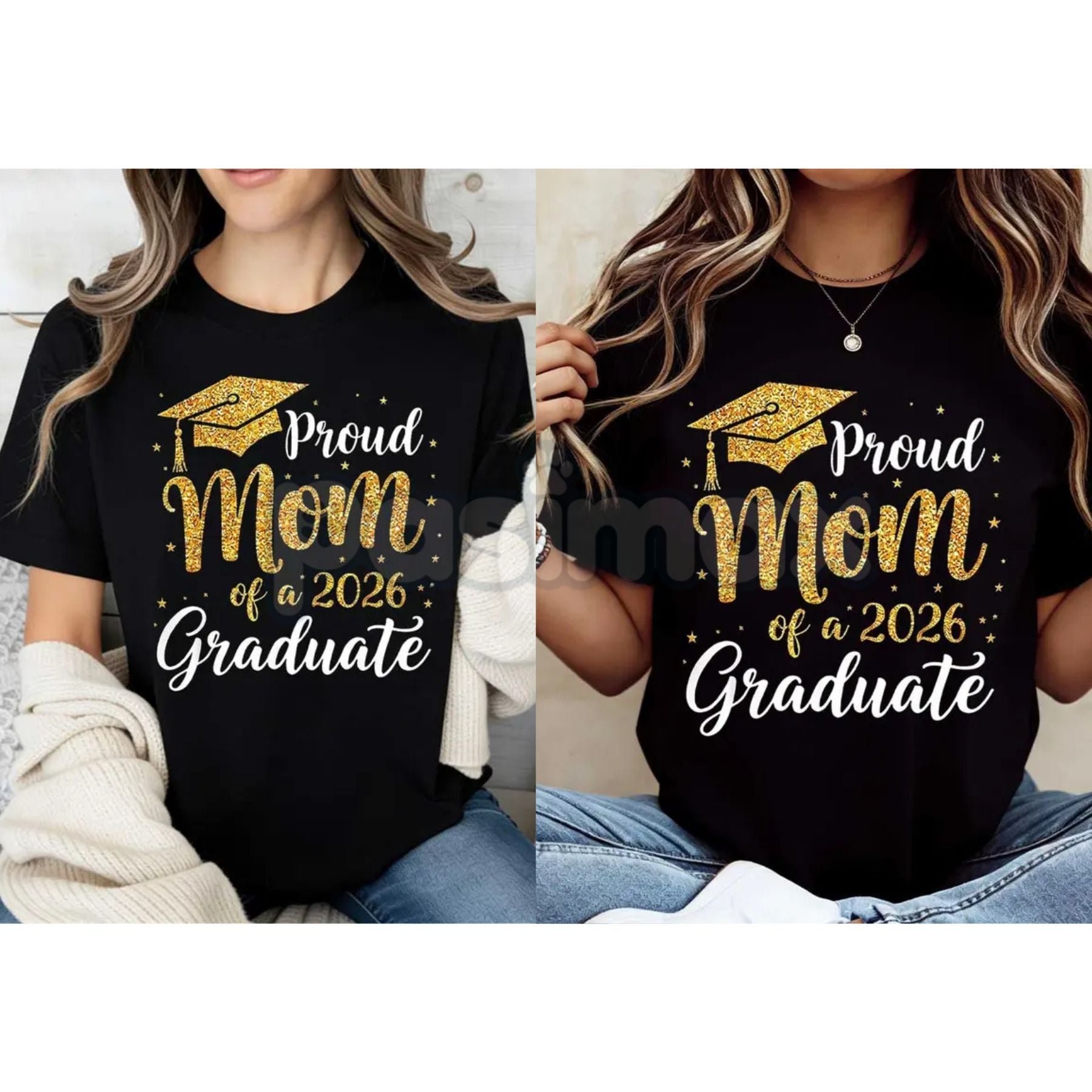 Pasimax "Proud Mom of a 2026 Graduate" T-Shirt — main product shot