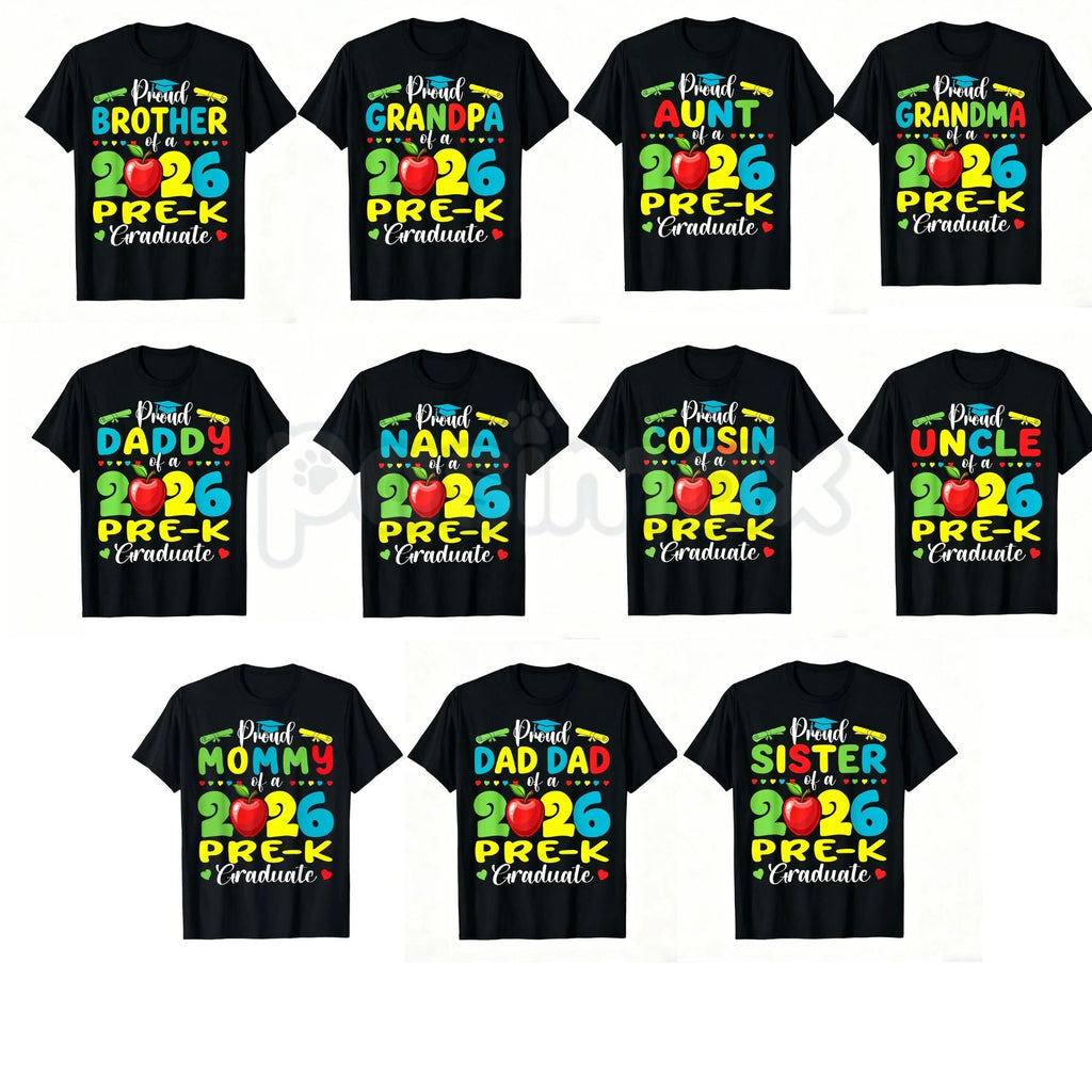 "Proud Mommy of 2026 Pre-K Graduate" T-Shirt – Cute School Milestone Graphic Tee