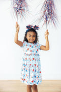 Mila & Rose ® Proudly Patriotic S/S Pocket Twirl Dress — main product shot