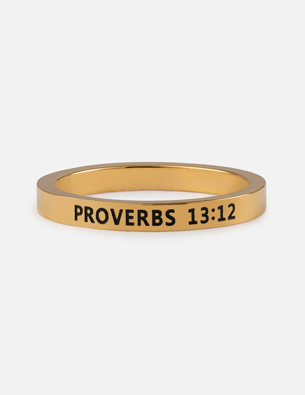 Elevated Faith Proverbs 13:12 Ring — main product shot