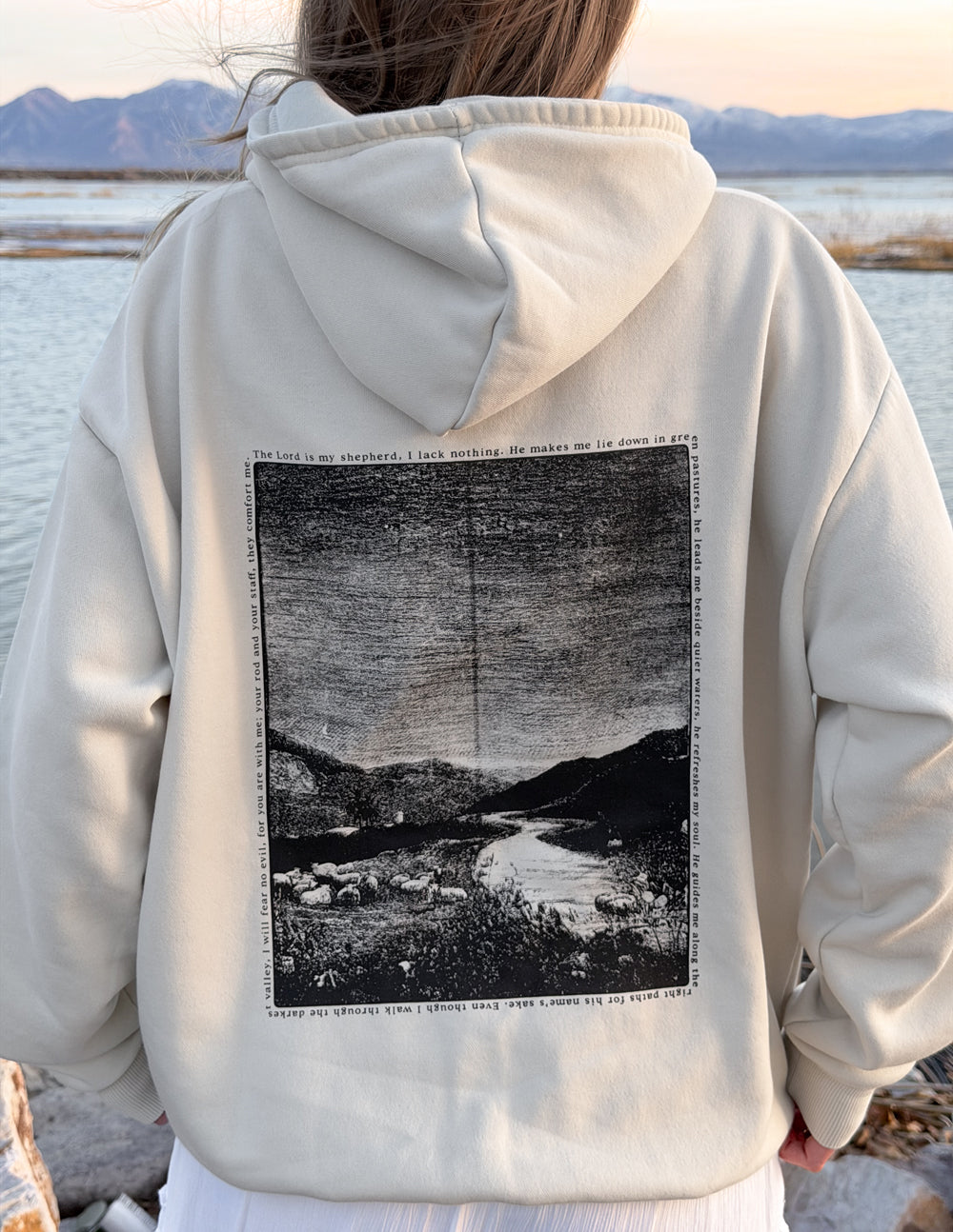 Elevated Faith Psalm 23 Unisex Hoodie — packaging