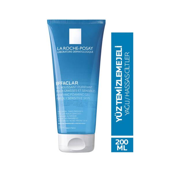 La Roche Posay Effaclar Gel 200ml - Soap-Free Facial Cleansing Gel for Sensitive & Oily Skin
