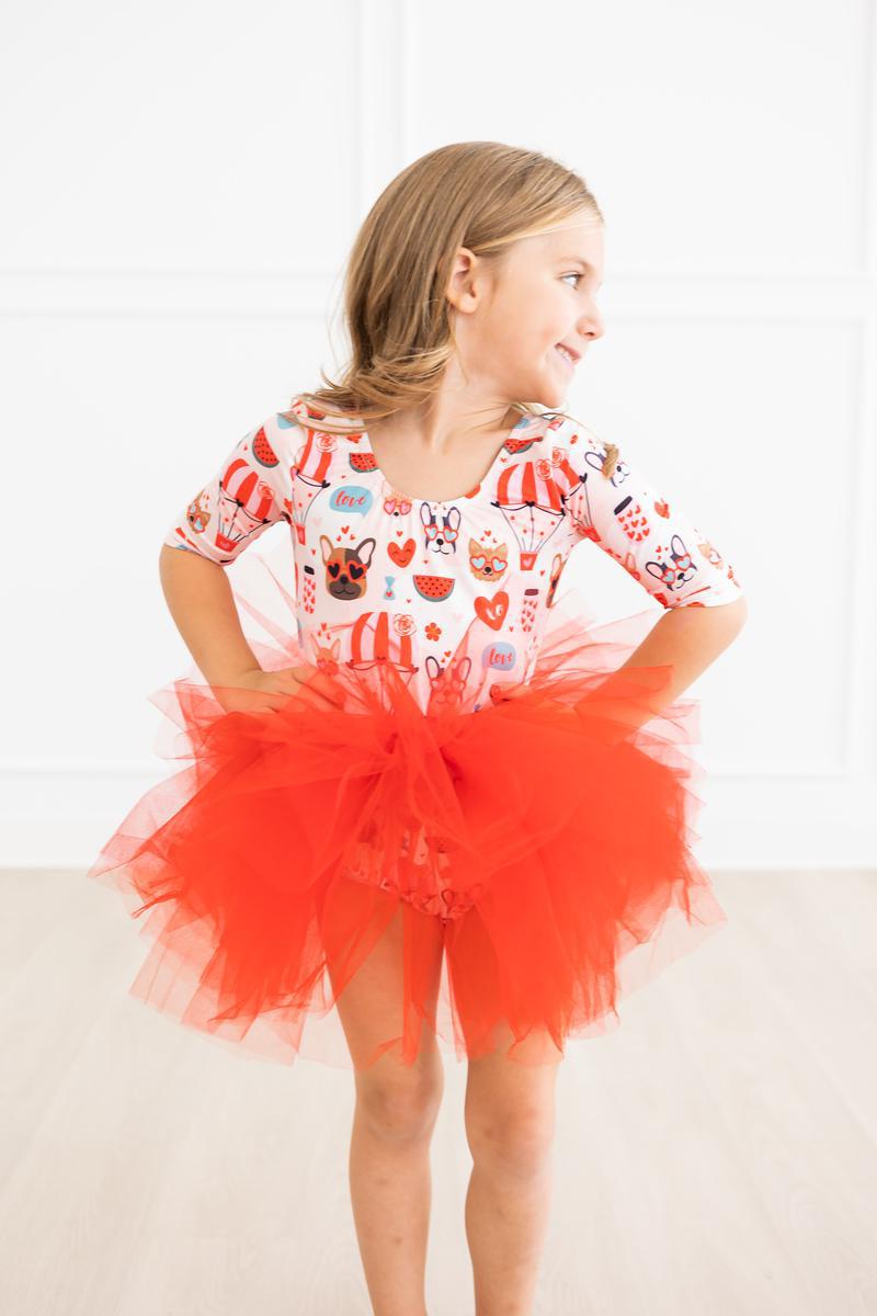 Mila & Rose ® SALE Puppy Love 3/4 Sleeve Tutu Leotard — lifestyle context