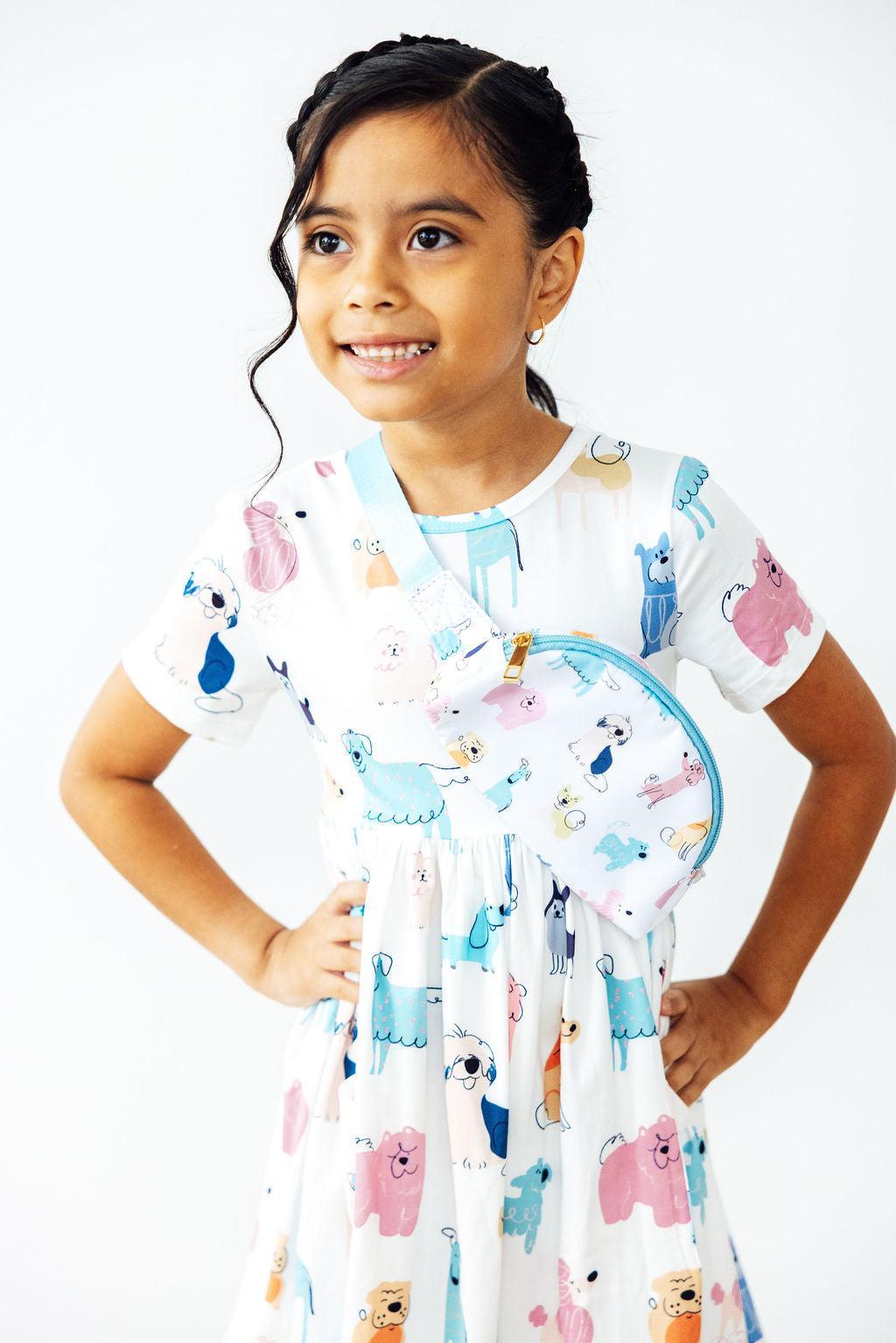 Mila & Rose ® Puppy Pals S/S Pocket Twirl Dress — detail close-up