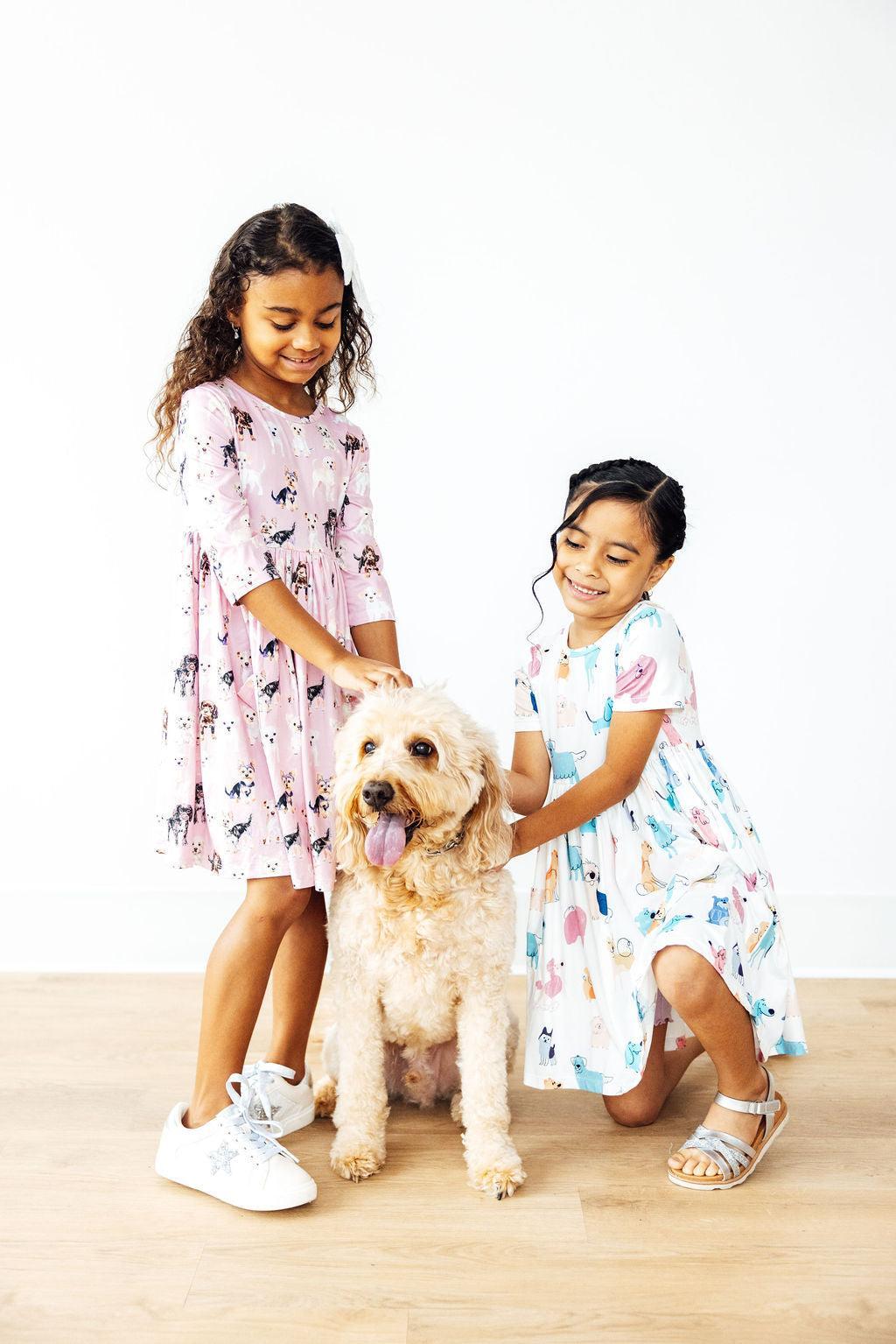 Mila & Rose ® Puppy Pals S/S Pocket Twirl Dress — lifestyle context