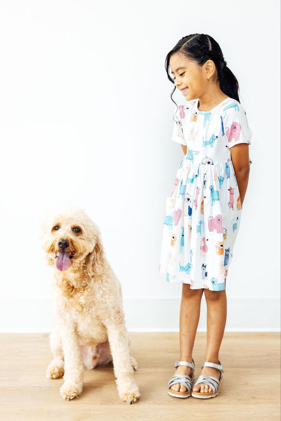 Mila & Rose ® Puppy Pals S/S Pocket Twirl Dress — alternative angle