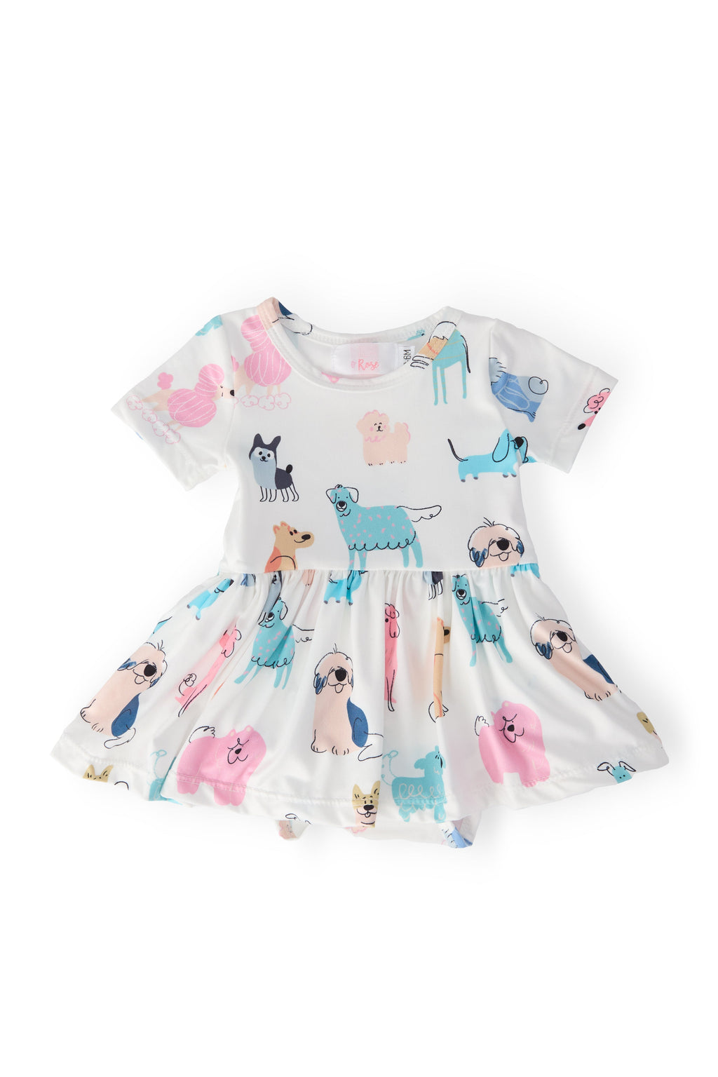 Mila & Rose ® Puppy Pals S/S Twirl Bodysuit — main product shot