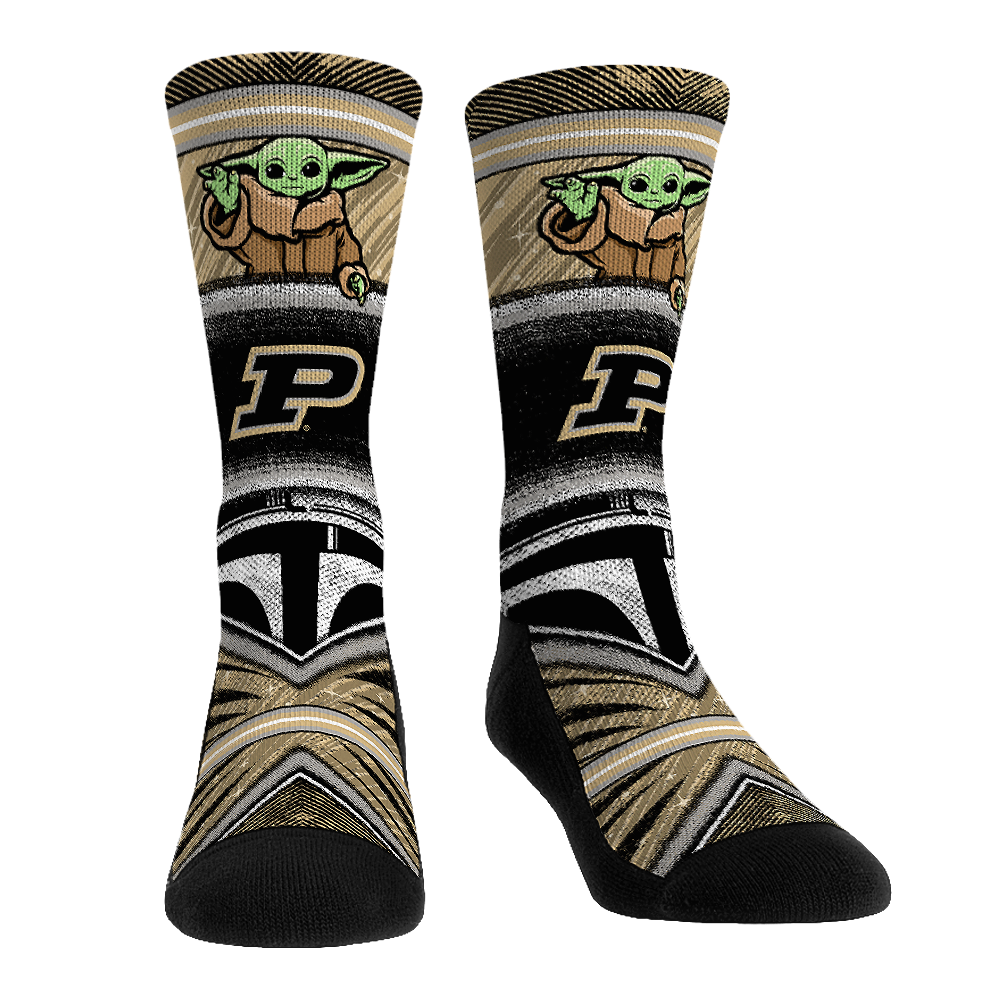 Rock 'Em Socks Purdue Boilermakers - Star Wars  - Grogu Intergalactic Fan — main product shot