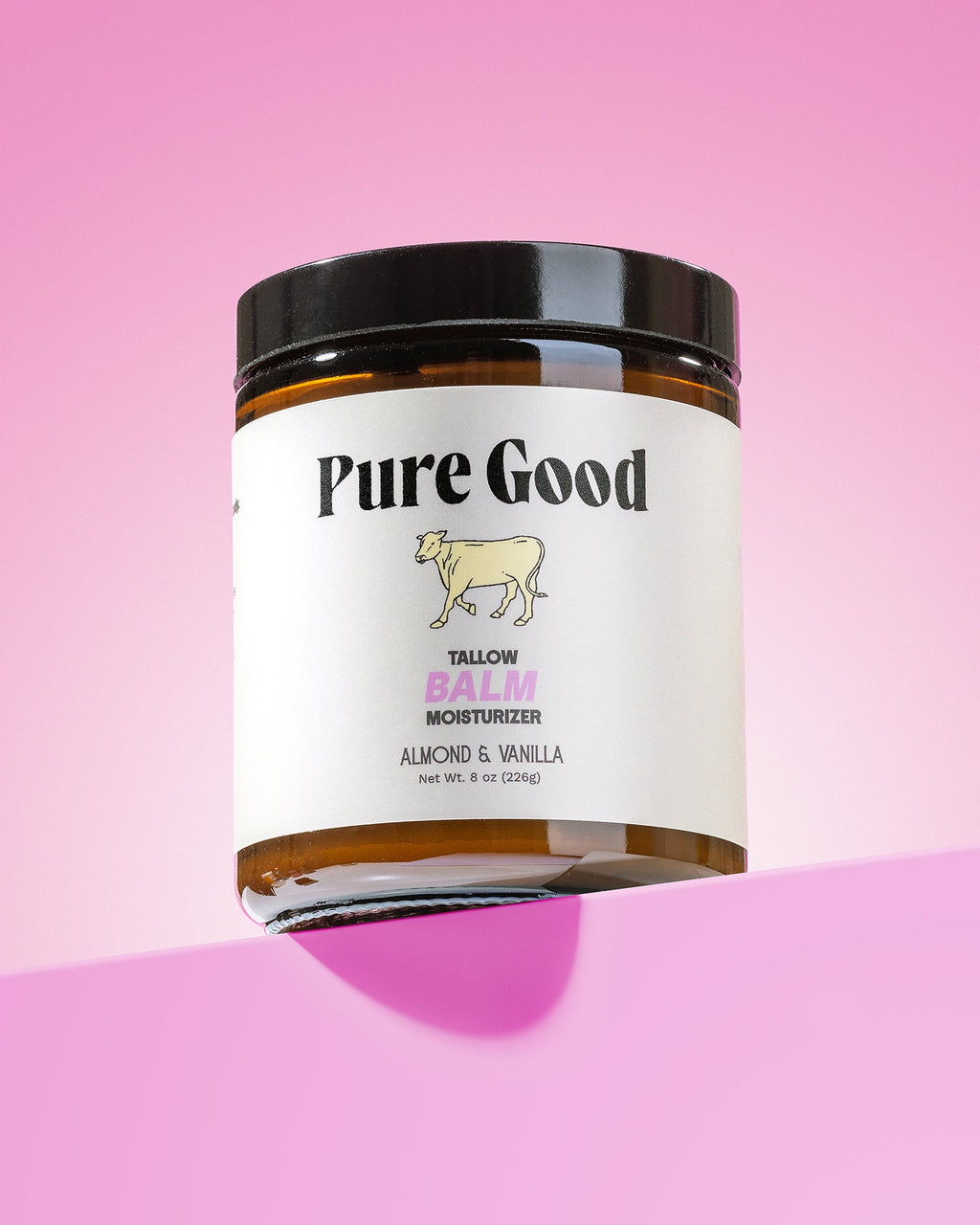 Pure Good LLC Almond + Vanilla Tallow Balm — side view