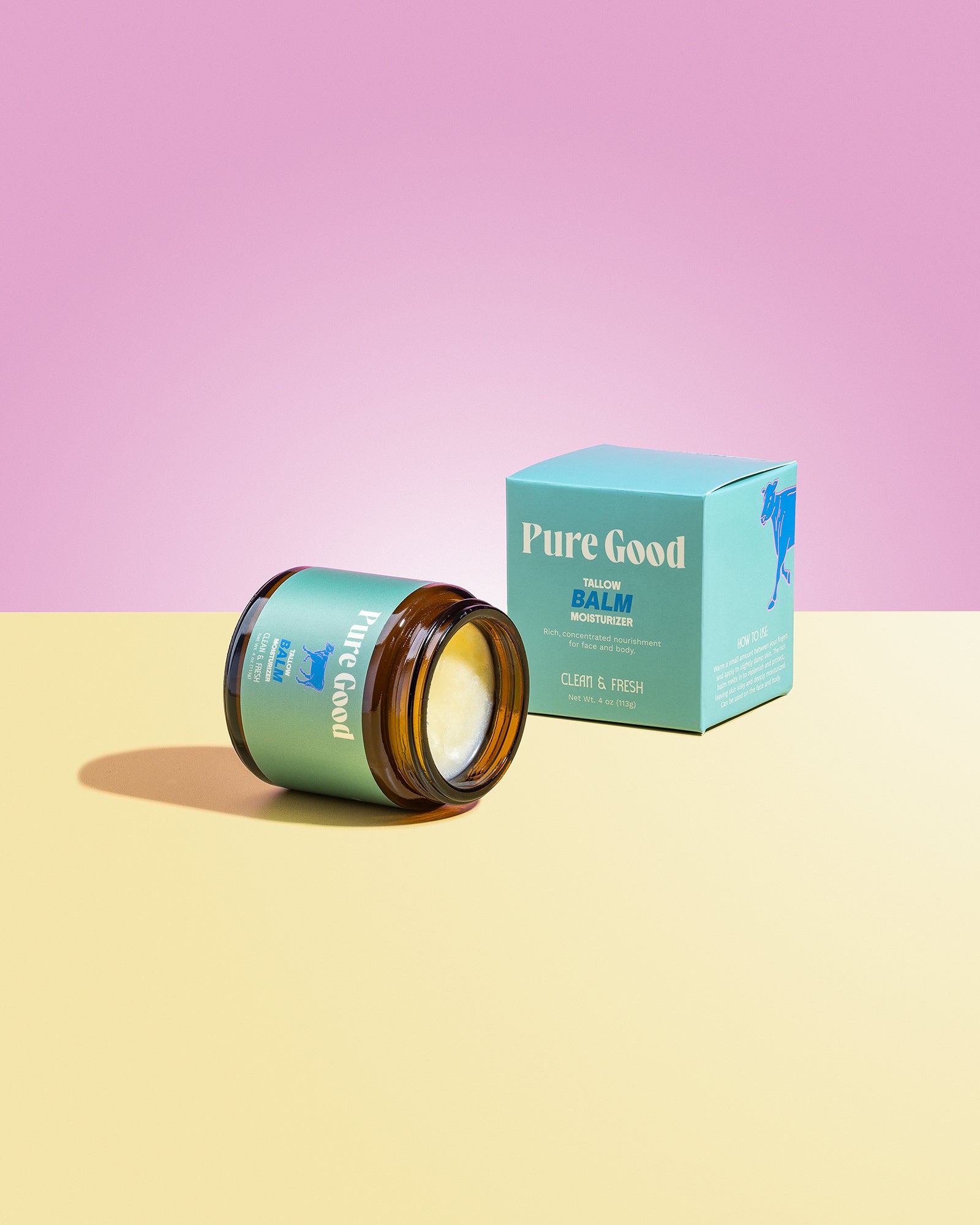 Pure Good LLC Clean & Fresh Tallow Balm - Cleansing & Acne Prone Skin — detail close-up