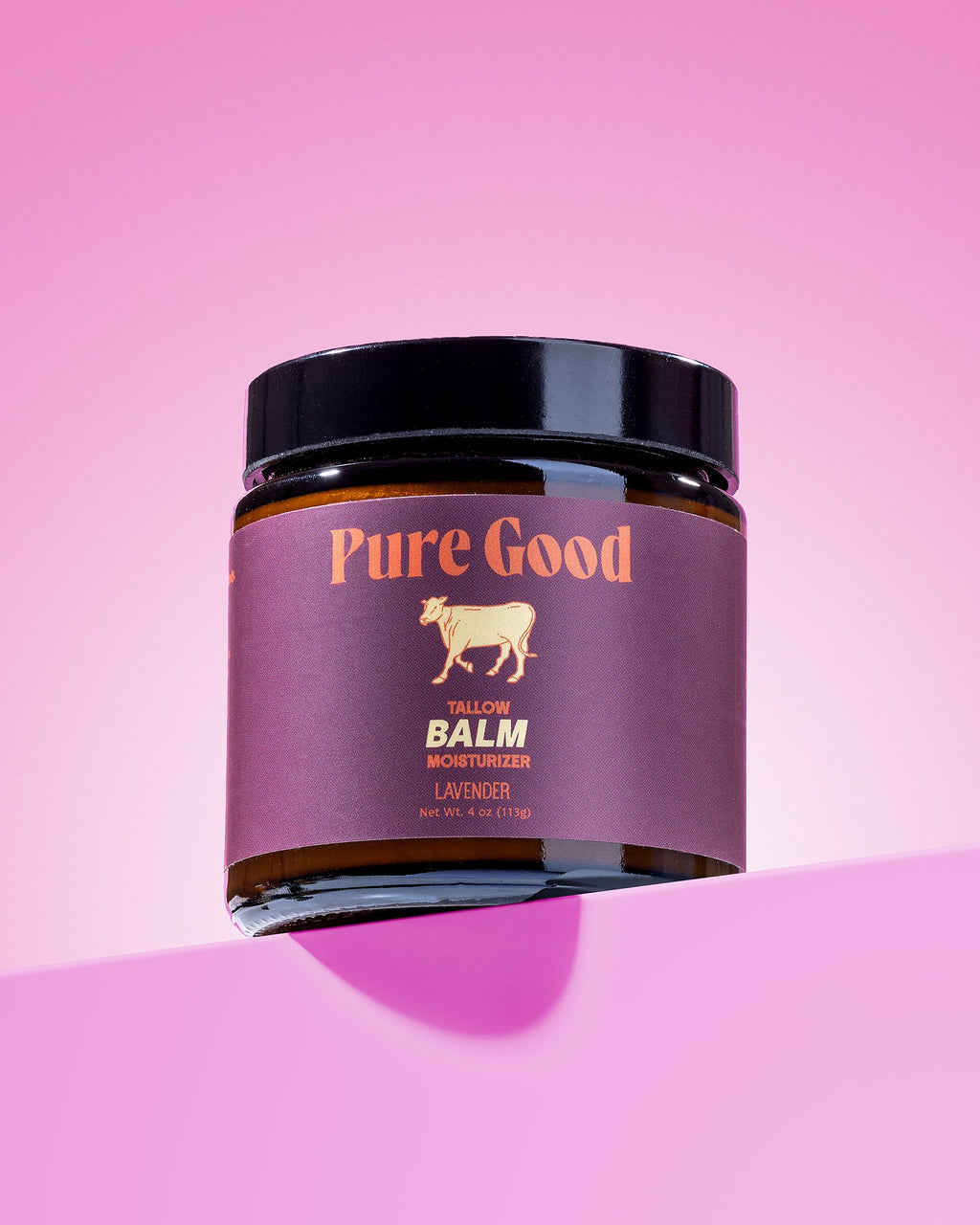Pure Good LLC Lavender Tallow Balm - Calming & Restoring — back view