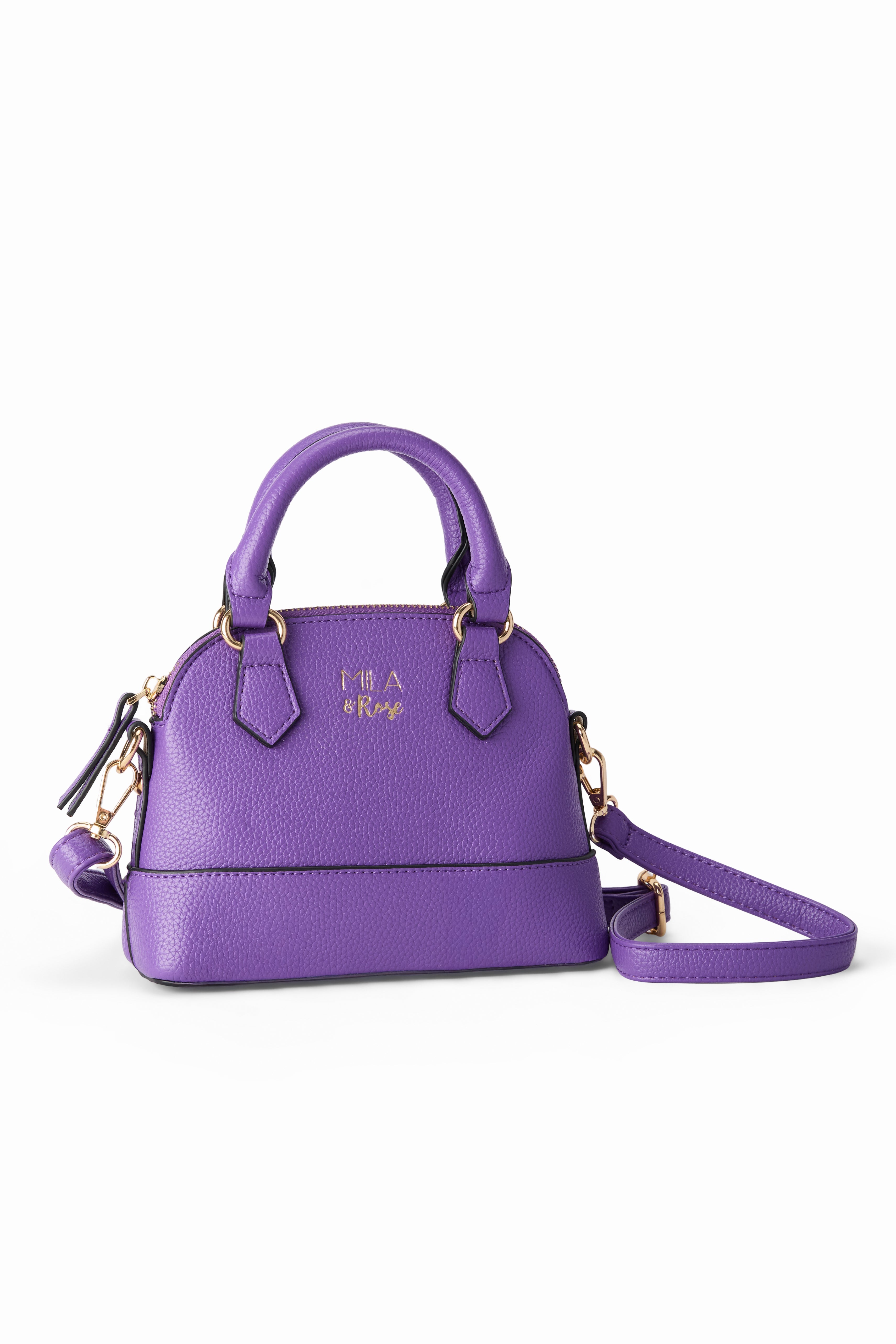 Mila & Rose ® Purple Girl's Crossbody Purse — lifestyle context