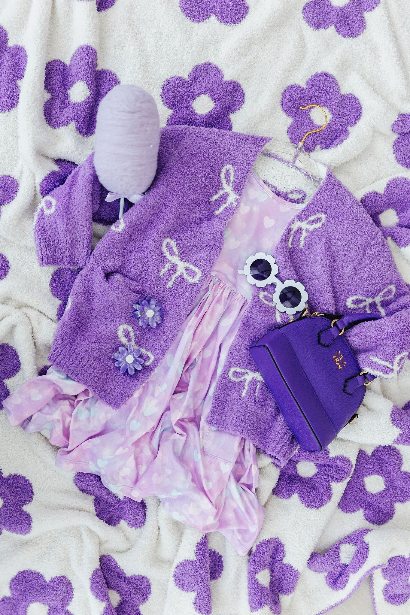 Mila & Rose ® Purple Girl's Crossbody Purse — alternative angle